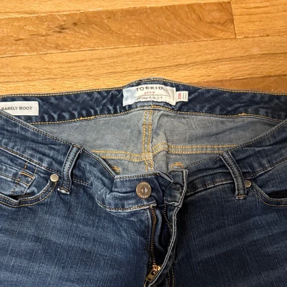 Torrid Dark Blue barely boot Jeans - Picture 8 of 9